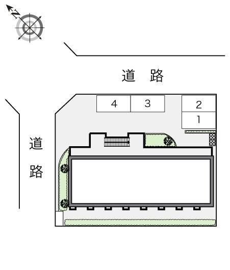 北山ｗｅｓｔ　ｆｏｕｎｔａｉｎ(13040)の駐車配置図