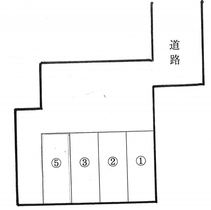 馬淵若林駐車場の駐車配置図