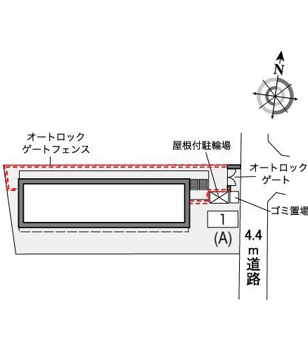 エスポワール今里(37273)の駐車配置図