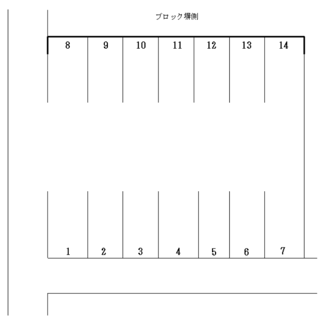 平駐車場の駐車配置図