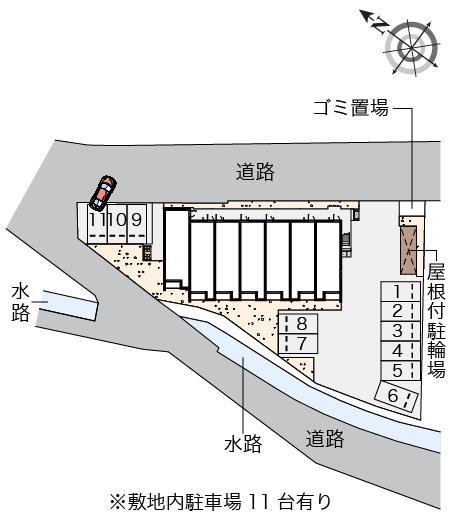 クレイノ悠々木屋(57841)の駐車配置図