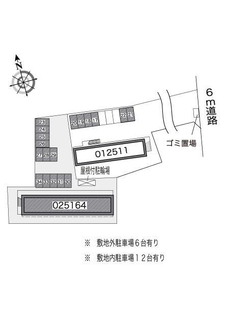 伊吹Ⅱ(25164)の駐車配置図