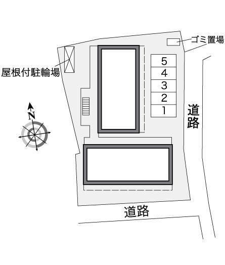 ピアチェーレ　Ｓ(36126)の駐車配置図