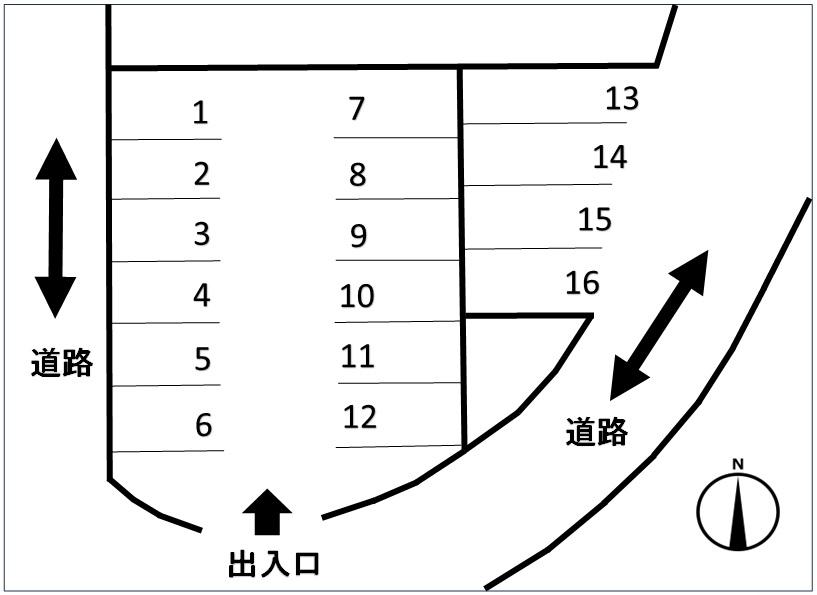 枝光星和駐車場の駐車配置図