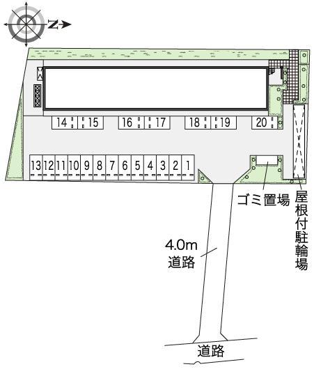 インフィールドⅡ(45332)の駐車配置図