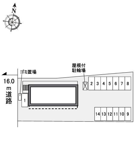 殿田(41714)の駐車配置図