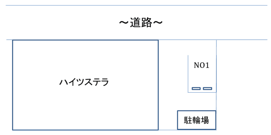 ハイツステラの駐車配置図