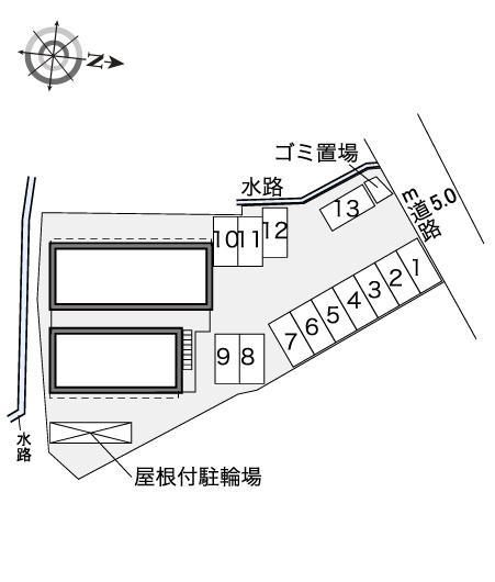 栄(30536)の駐車配置図