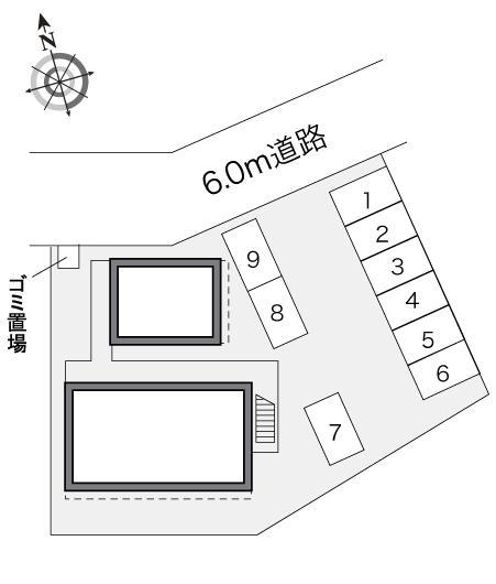 ブライト(23415)の駐車配置図
