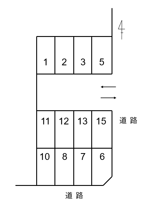 P27の駐車配置図