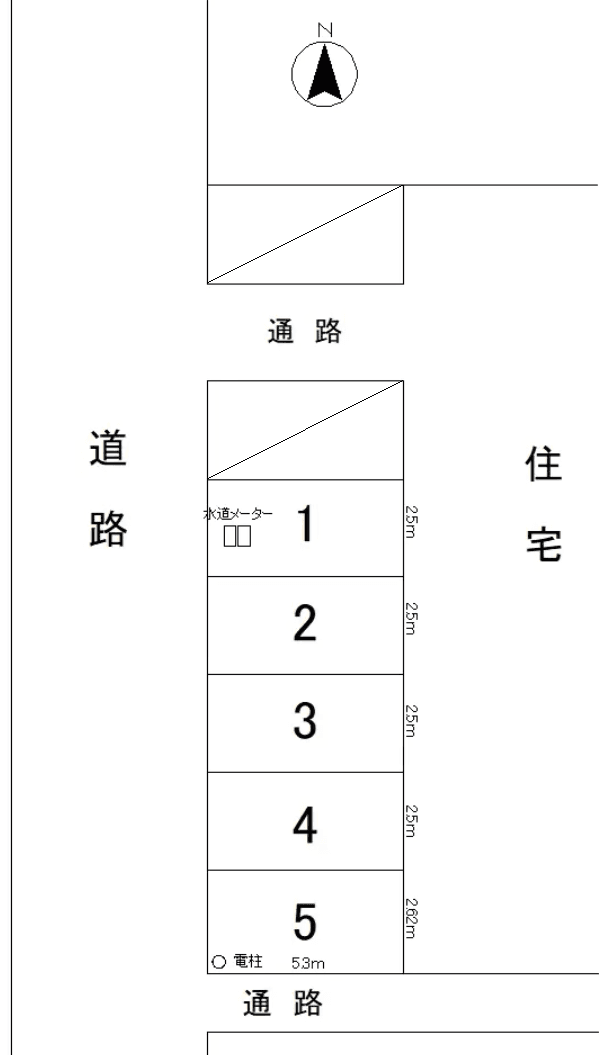 立野町28駐車場の駐車配置図