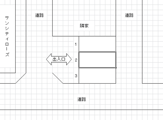 P-115駐車場（松伏）の駐車配置図