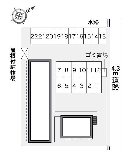 サンマリン津(32710)の駐車配置図