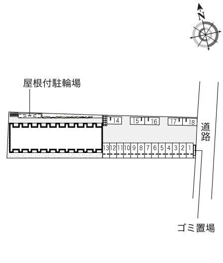 パテール原町(53510)の駐車配置図