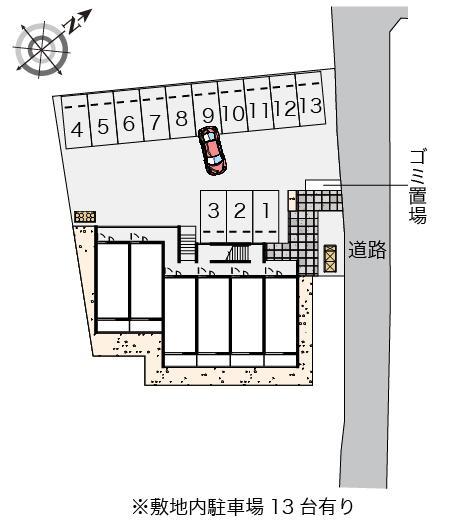 クレイノＲＯＫＩＡ(57887)の駐車配置図