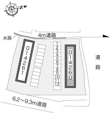 ＭｏｕＩｒｉｓ壱番館(14260)の駐車配置図