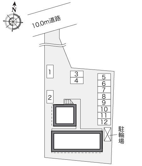 清水園(23486)の駐車配置図