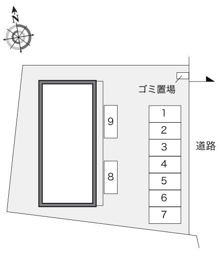 グリーンヒル(21154)の駐車配置図