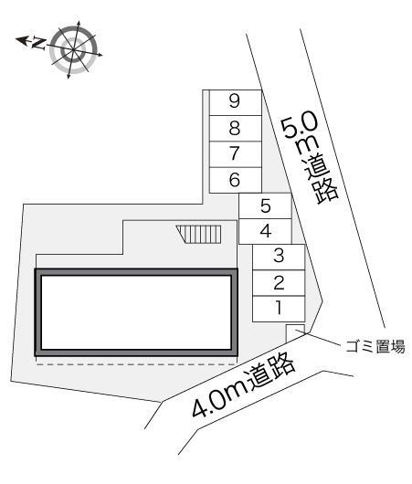 桃山(22507)の駐車配置図