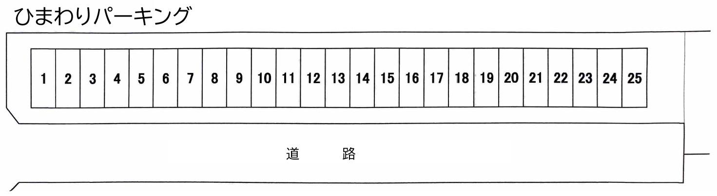 ひまわりパーキングの駐車配置図