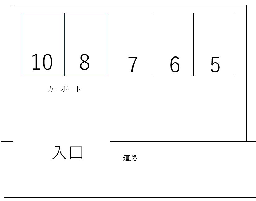 66.菊池ガレージの駐車配置図