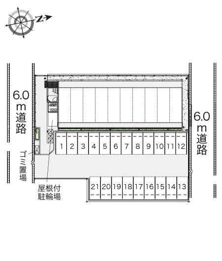 エスペランサⅤ(34374)の駐車配置図