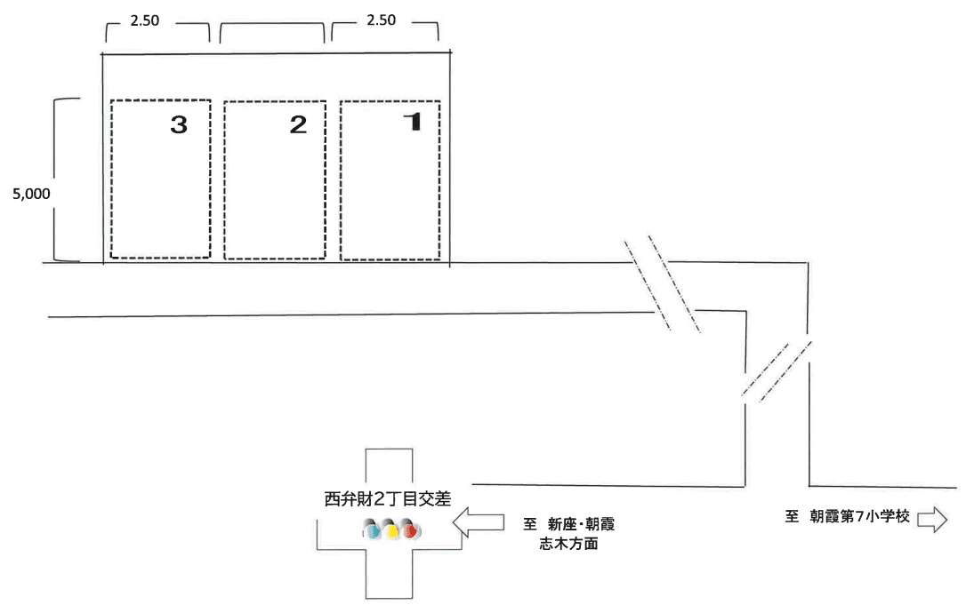 町田駐車場の駐車配置図