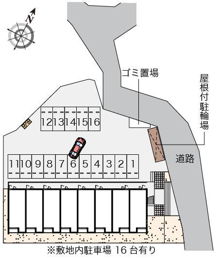 クレイノマリーメゾン(56296)の駐車配置図