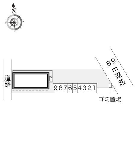 アクアタウン(22250)の駐車配置図
