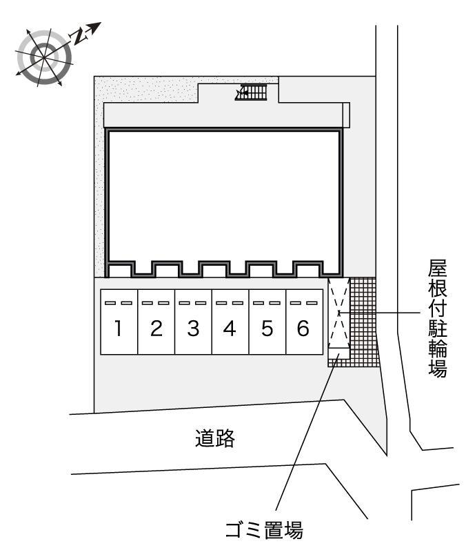 アンソレイユＥ(53194)の駐車配置図