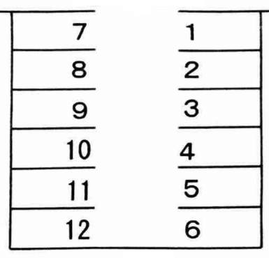 高砂5-25駐車場Bの駐車配置図