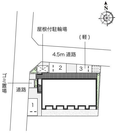 ソレイユ上穂積(53634)の駐車配置図