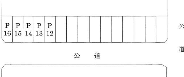 猪鼻駐車場（氷川町１４１）の駐車配置図