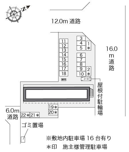 大森Ⅱ(18860)の駐車配置図