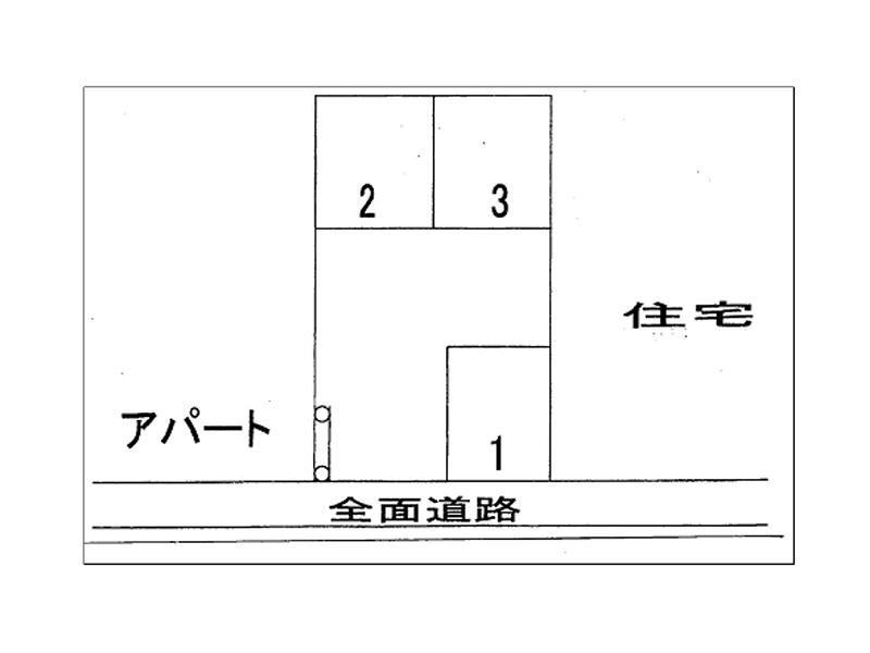 中央通りパーキングの駐車配置図