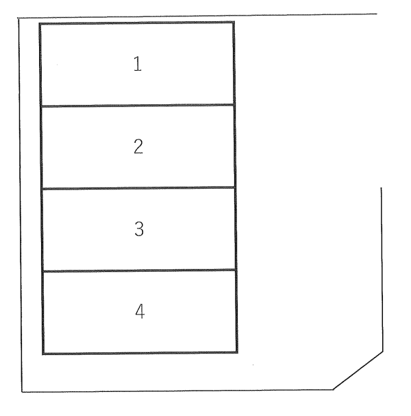 相武台１丁目駐車場の駐車配置図