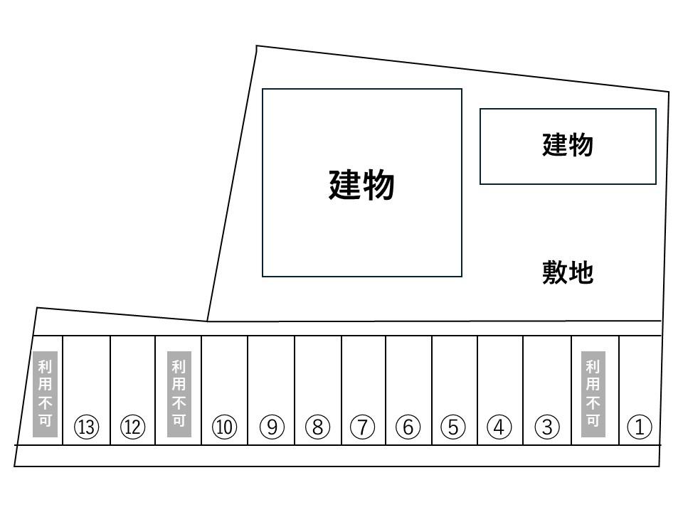 野口ＳＮパーキングの駐車配置図