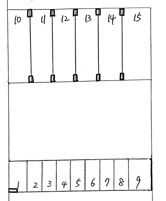 スマイルパーク54号の駐車配置図