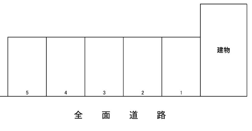 平木駐車場の駐車配置図