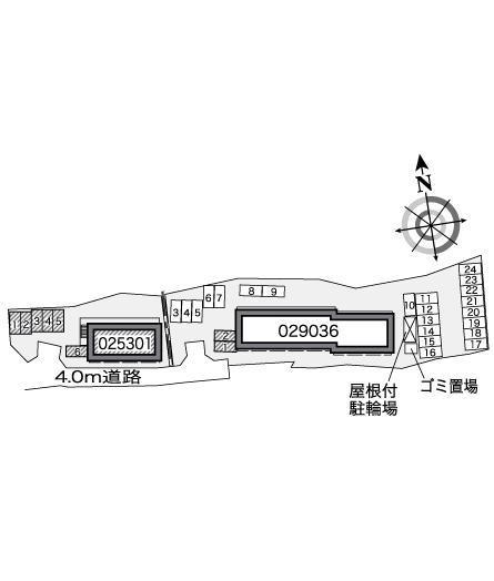 御所(25301)の駐車配置図