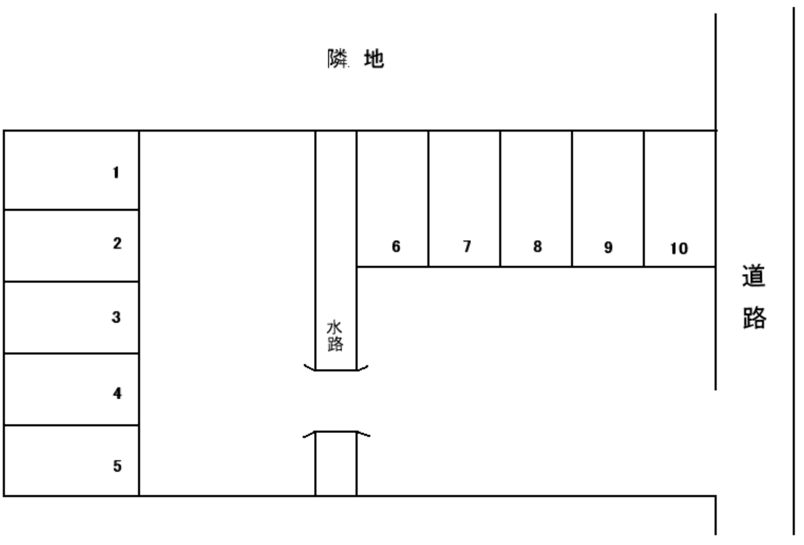 イマージュ駐車場の駐車配置図