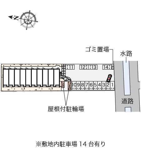 クレイノステラ　庭瀬(58464)の駐車配置図