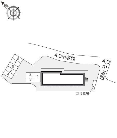 ラ・ボールしいのき(17472)の駐車配置図