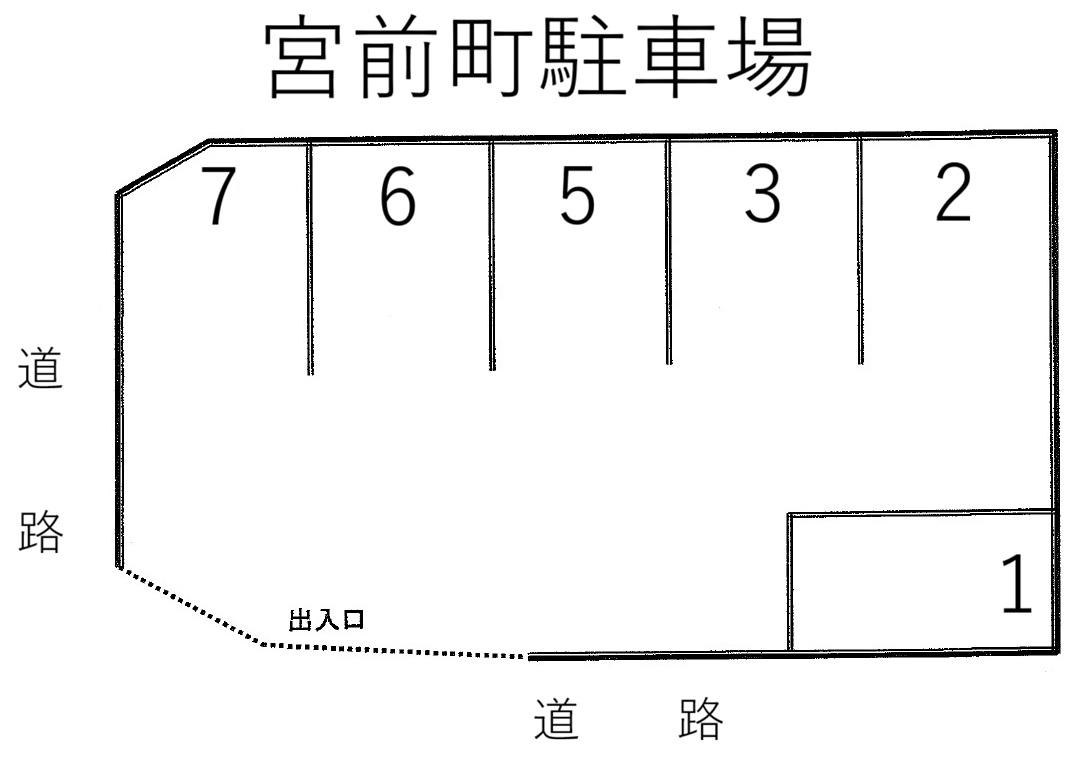 宮前町駐車場の駐車配置図