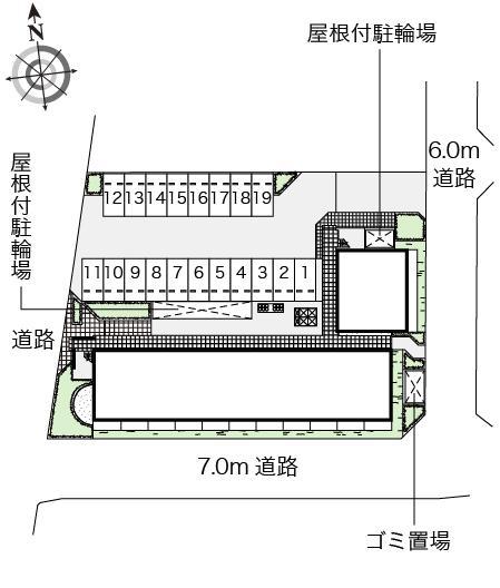ルナルミエール越谷(52889)の駐車配置図