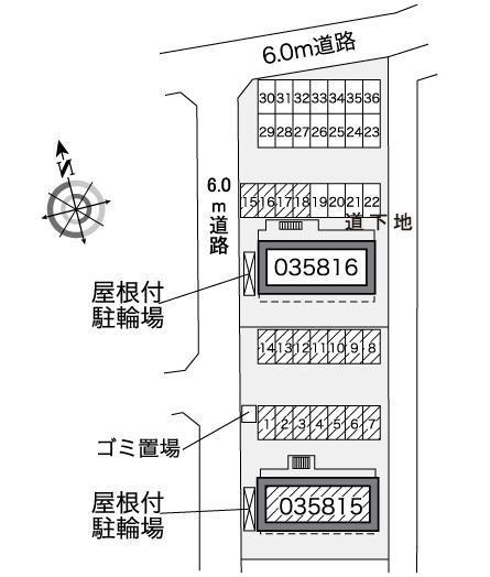 ノザンファンⅠ(35815)の駐車配置図