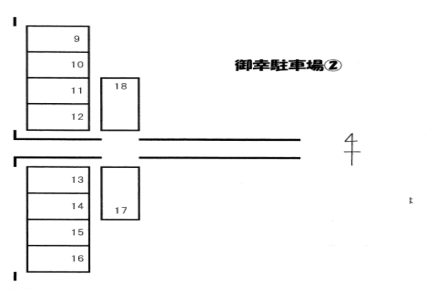 御幸駐車場②の駐車配置図