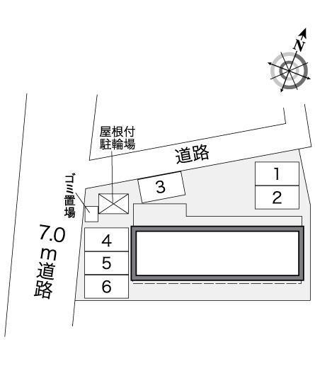 スズキ２号棟(27747)の駐車配置図
