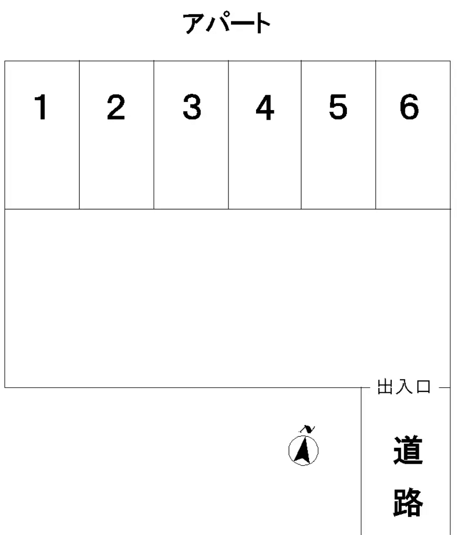 斉藤駐車場の駐車配置図