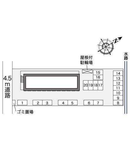 アスカ(25133)の駐車配置図
